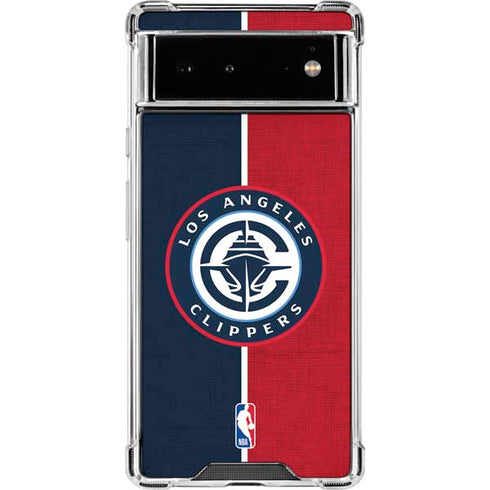 NBA LA Clippers Canvas Google Pixel 6 Clear Case